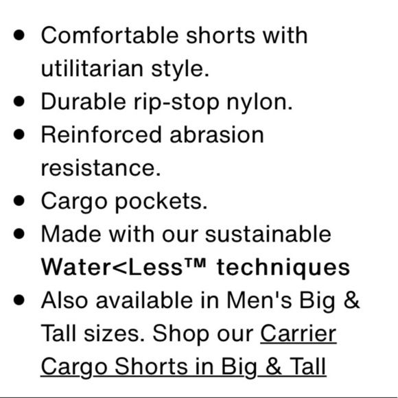Levi Strauss & co. Black rip stop cargo shorts size 40 - Picture 4 of 11